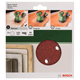 Set de feuilles abrasives pour ponceuse excentrique, G60, 5pcs Bosch 2609256A30