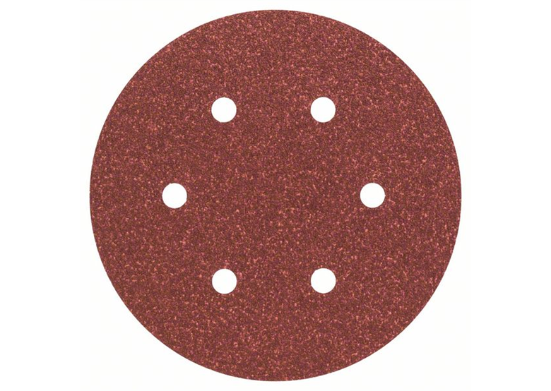 Set de feuilles abrasives pour ponceuse excentrique 125mm, G80, 5pcs Bosch 2609256A31