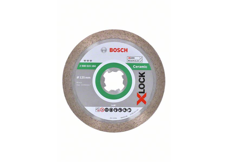 Disque diamant X-Lock 125mm Bosch Best for Ceramic