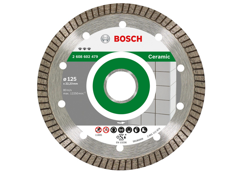 Disque diamant 125mm Bosch Best for Ceramic Extra-Clean Turbo