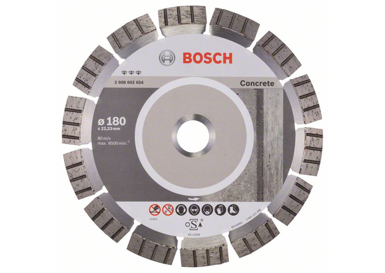 Disque à tronçonner diamanté 180mm Bosch Best for Concrete