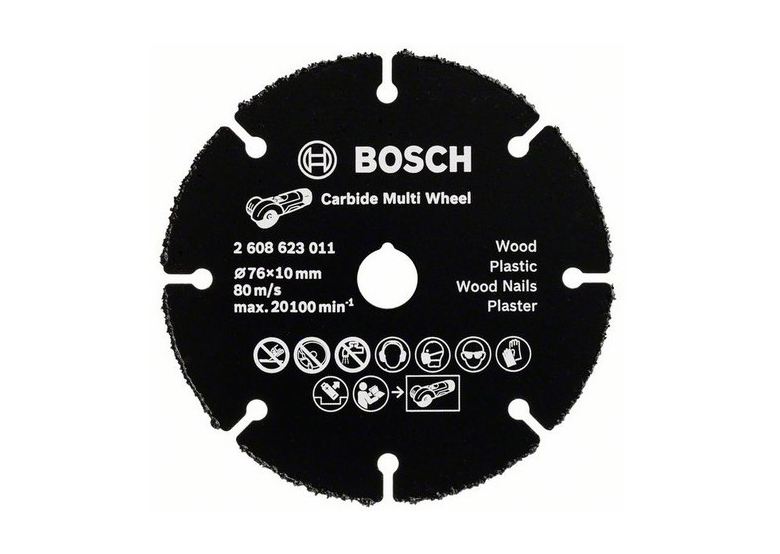 Disque à tronçonner carbure Multi Wheel Bosch Carbide Multi Wheel