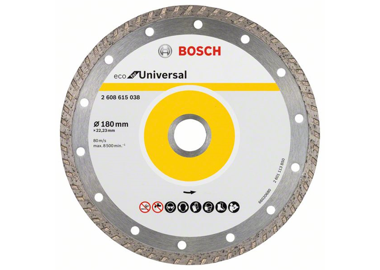 Disque diamant segment 180x22,23mm Bosch Eco for Universal Turbo