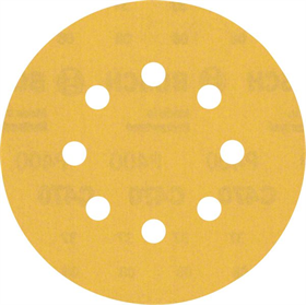 Disque abrasif 8 trous 125mm, G 400, 5pcs. Bosch EXPERT C470