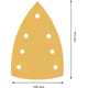 Papier abrasif 7 trous 100x150mm, G 80, 10pcs. Bosch EXPERT C470