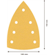 Papier abrasif 7 trous 100x150mm, G 120, 10pcs. Bosch EXPERT C470