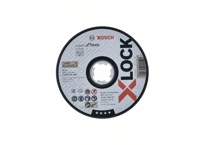 Disque de corindon X-Lock 125x22,23x1,6mm Bosch Expert for Inox