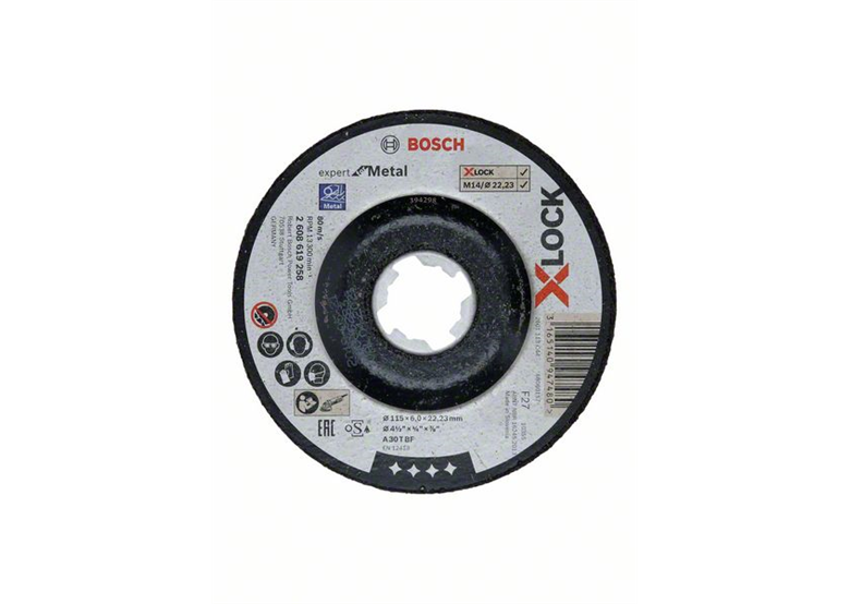 Disque Corindon X-Lock 115x22,23x6mm Bosch Expert for Metal