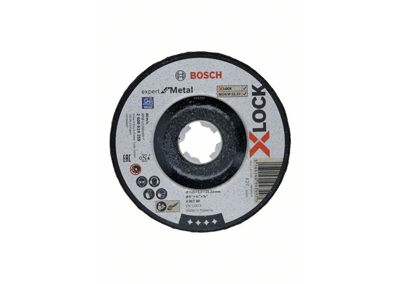 Disque Corindon X-Lock 125x22,23x6mm Bosch Expert for Metal