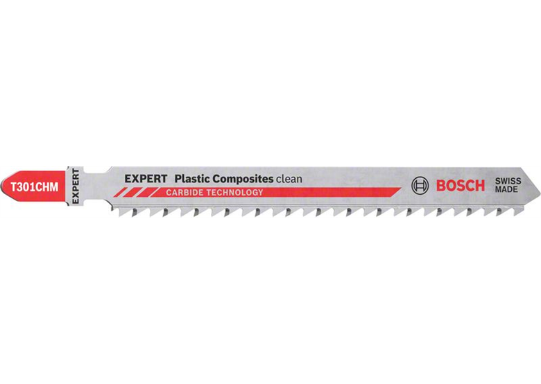 Lame de scie sauteuse, 3pcs Bosch EXPERT Plastic Composites Clean T 301 CHM
