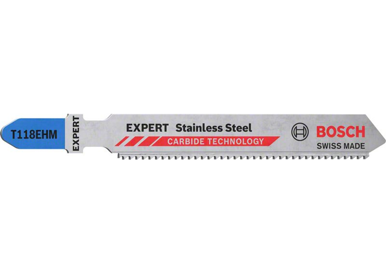 Lame de scie sauteuse, 3pcs Bosch EXPERT Stainless Steel T 118 EHM