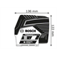 Ligne laser point Bosch GCL 2-50 CG