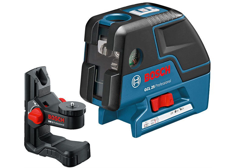 Laser points GCL 25 avec un support mural Bosch GCL 25 + BM 1