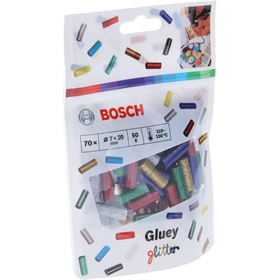 Baton de colle thermofusible à paillettes 70pcs Bosch Gluey