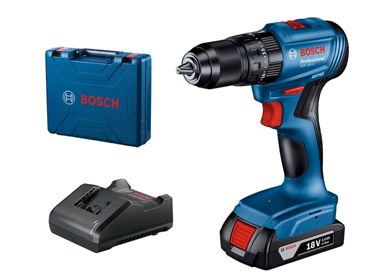 Perceuse-visseuse à percussion Bosch GSB 185-LI 1x2.0Ah