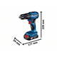 Perceuse-visseuse à percussion Bosch GSB 185-LI 1x2.0Ah