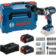 Perceuse-visseuse à percussion avec accessoires Bosch GSB 18V-110 C 2x5.0Ah SET