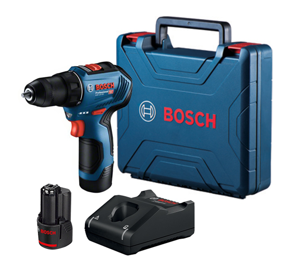 Perceuse-visseuse Bosch GSR 12V-30 2x2.0Ah 
