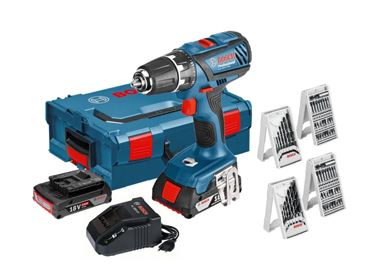 Perceuses visseuses + accessoires Bosch GSR 18-2-LI Plus