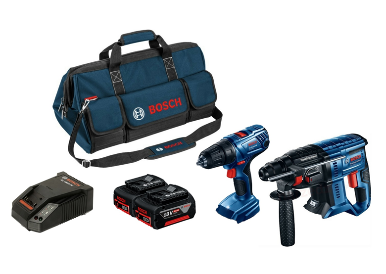 Kit d'outils 18V Bosch GSR 180-LI + GBH 180-LI