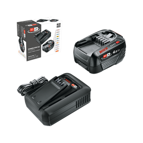 Pack batterie 18V 4.0Ah avec chargeur Bosch PBA 18V 4.0Ah W-C + AL 18V-44 CV