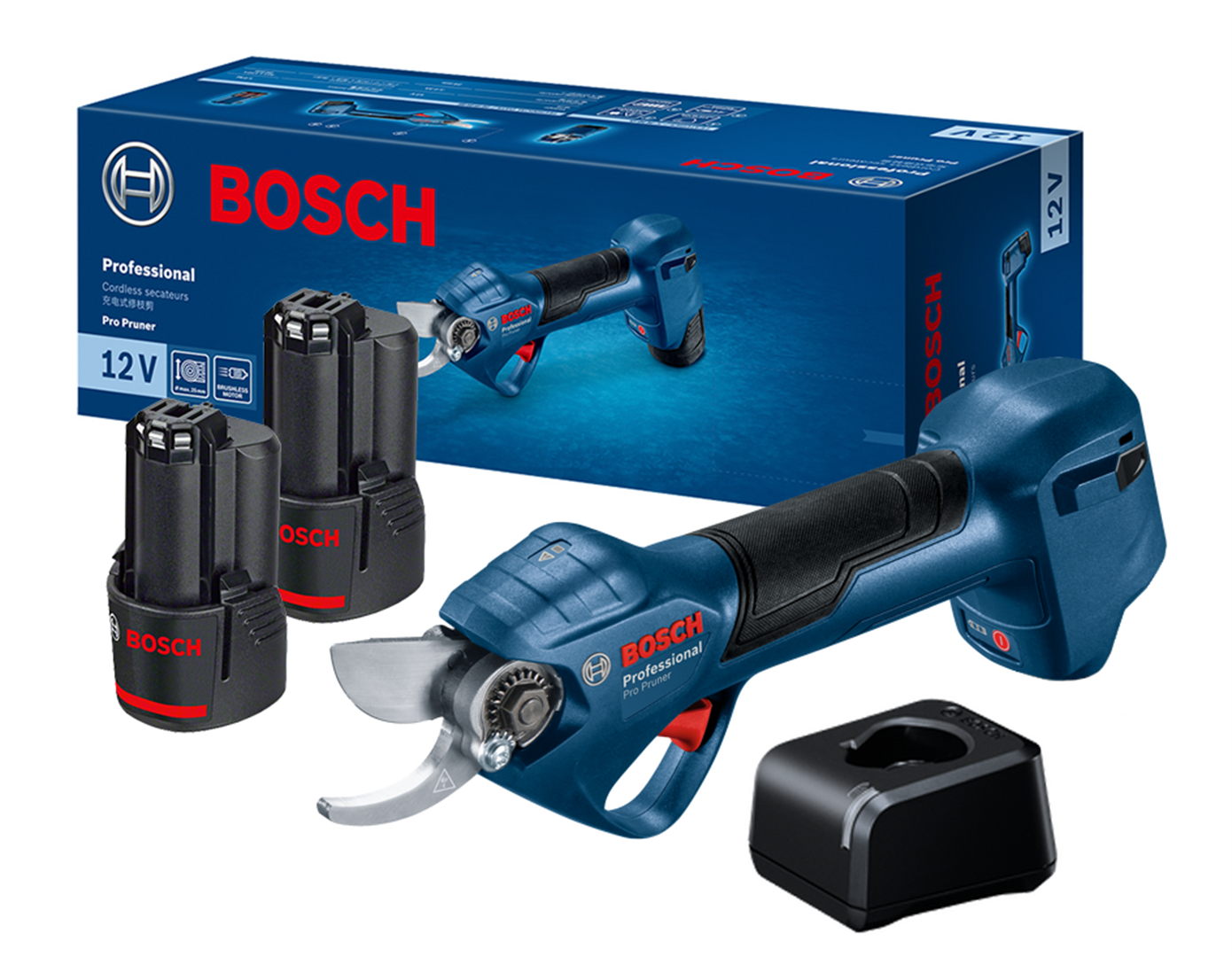 Sécateur électrique sans fil Bosch Pro Pruner 2x3,0Ah 