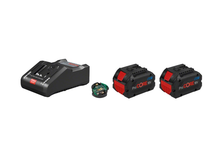 Batteries 18V 8.0Ah (x2) et chargeur Bosch ProCORE + GAL 18V-160 C