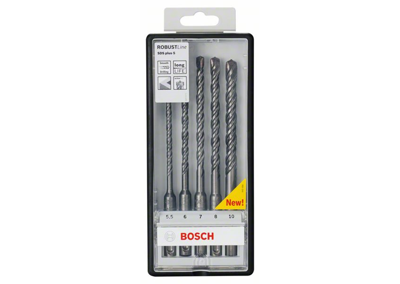 Forets Robust Line SDS-plus-5 pour perforateur, set de 5 pièces Bosch SDS Plus-5 Robust Line