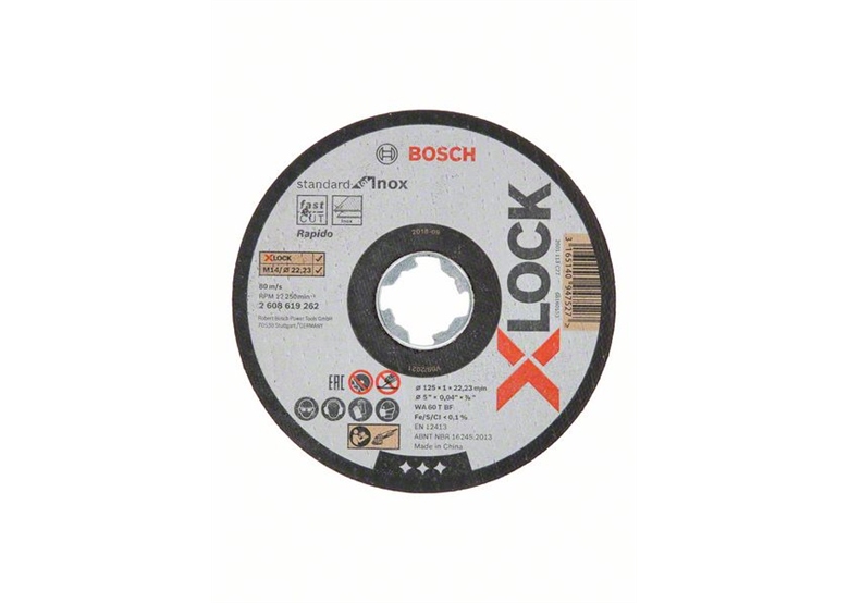 Disque de corindon X-Lock 125mm Bosch Standard for Inox