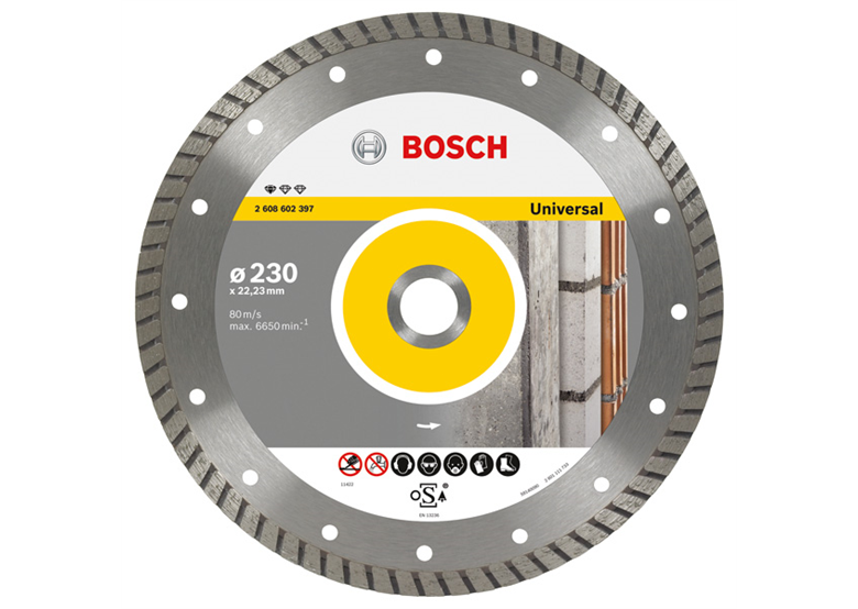 Disque diamant 230x22,23x2,5mm Bosch Standard for Universal Turbo