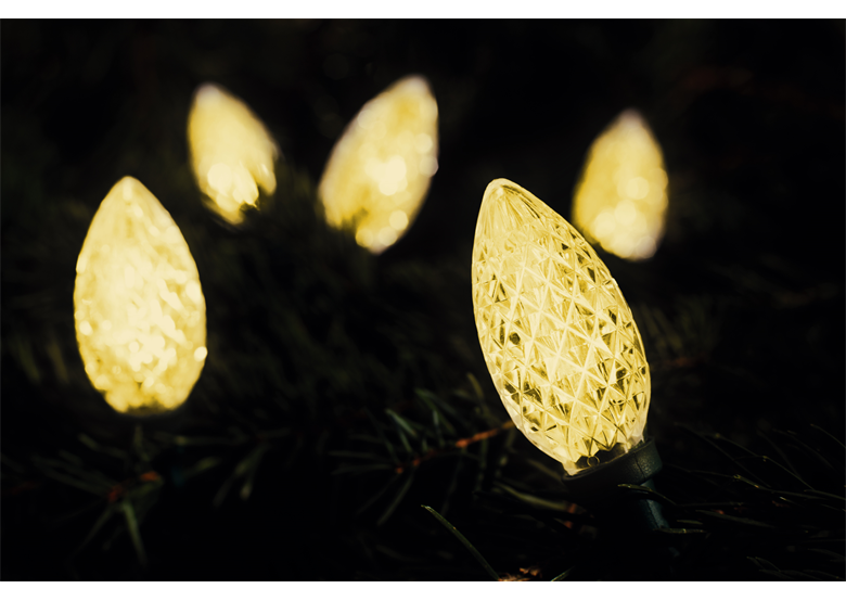 Lumières de Noël pour l'intérieur LED cône blanc Bulinex 21-518