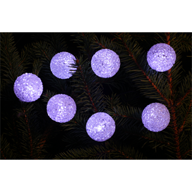 Lumières de Noël pour l'intérieur LED boules crystal multicouleurs Bulinex 21-552