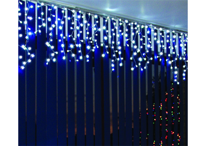 Lumières de Noël pour l'extérieur LED rideau glaçons blanc Bulinex 37-632