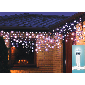 Lumières de Noël pour l'extérieur LED rideau glaçons blanc Bulinex 38-669