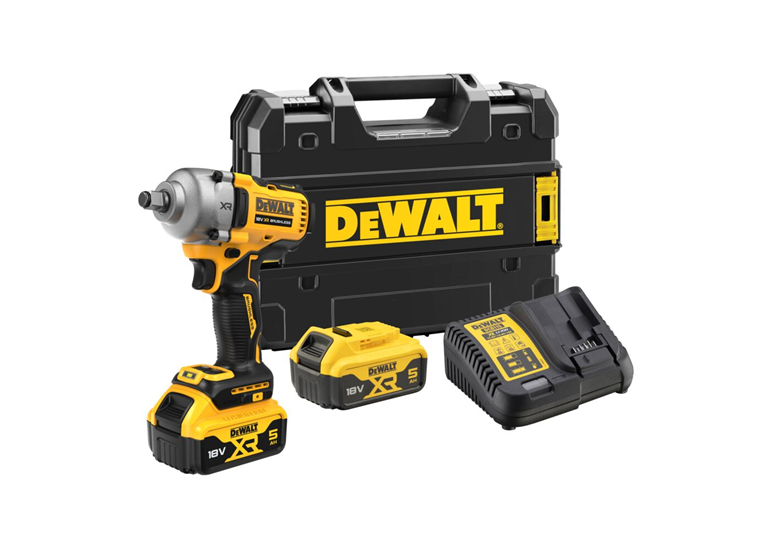Clé à chocs DeWalt 18V XR DCF891P2T 2x5.0Ah