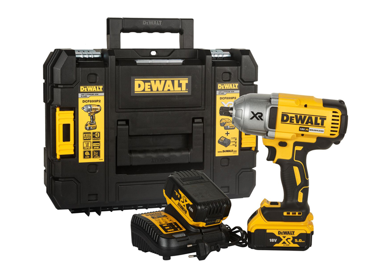 Clé à chocs DeWalt 18V XR DCF899P2 2x5.0Ah