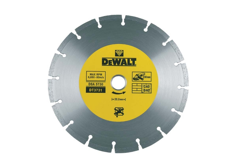 Disque diament  230x22,2mm DeWalt DT3731