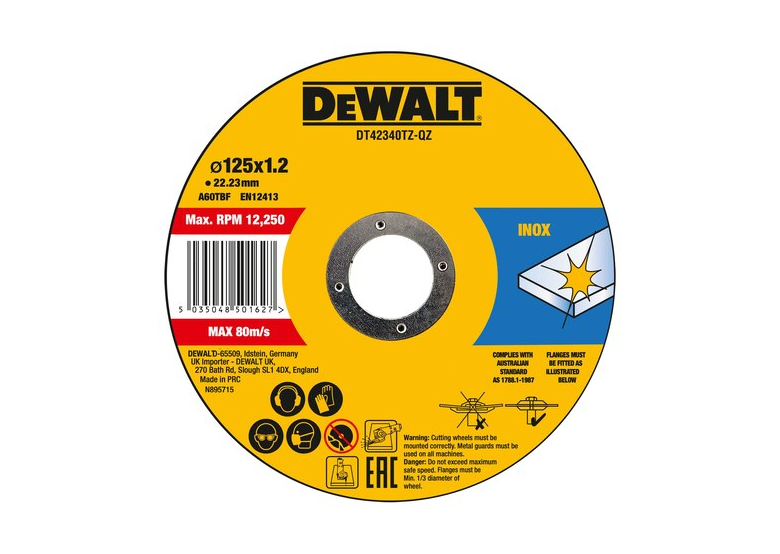 Disco di corindone DeWalt DT42340TZ