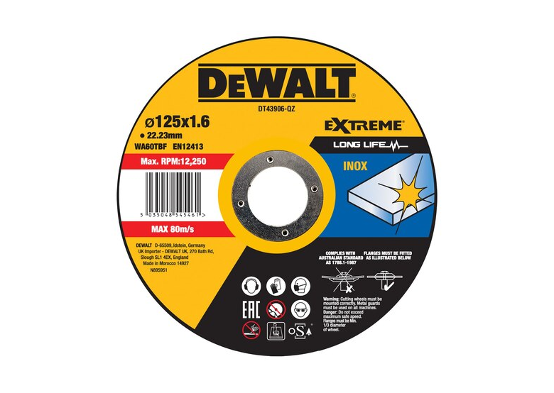Disco di corindone DeWalt DT43906