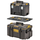 Lot de deux coffrets avec adaptateur DeWalt TOUGHSYSTEM DWST08017-9