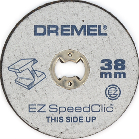 Jeu de disques à tronçonner 38mm, 1,25mm EZ SpeedClic 12pcs Dremel 2615S456JD