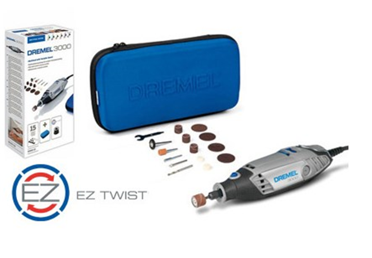 Dremel Kit d'outils rotatifs Multi Pro à fil avec accessoires pour