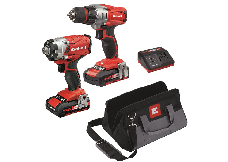 Visseuse à chocs + perceuse-visseuses 18 V kit Einhell TE-TK 18 Li