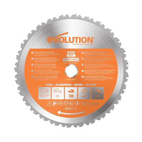 Lame de scie polyvalente widia TCT RAGE 255x25.4mm 28 dents Evolution EVO-255-MULTI