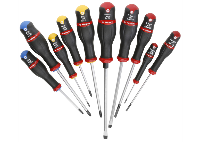 Set de tournevis (10 pièces) Facom ANW.J10PB