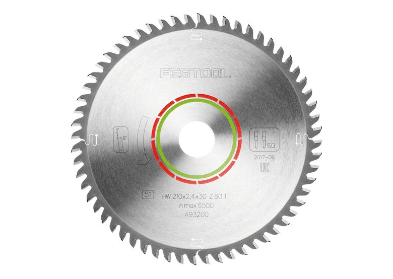 Scie circulaire à stratifié et polymère Festool 210x2,4x30 TF60