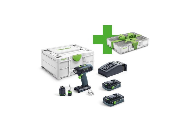 Perceuse-visseuse Festool T 18+3 HPC 4,0 I-Plus Organizer Edition