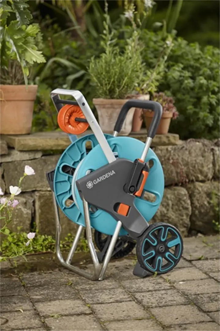 Chariot pour tuyau d'arrosage 1/2'' 60m Gardena AquaRoll M Easy