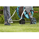 Chariot enrouleur avec tuyau d'arrosage 1/2" et pistolet d'arrosage Gardena AquaRoll M Easy