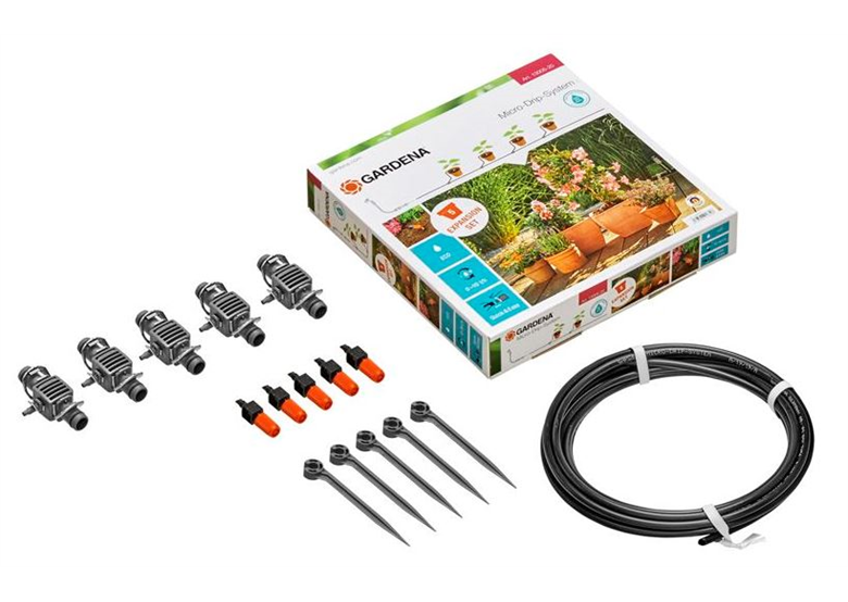 Kit d'extension d'arrosage pour jardinière Micro-Drip-System Gardena Micro-Drip-System